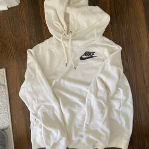 White Nike Hooded Sweatshirt